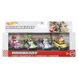 Hot Wheels - Mario Kart - 1:64 Diecast - 4-PACK Assorted
