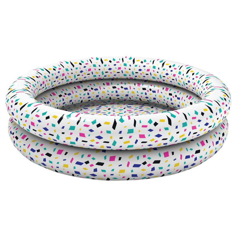 Incredible - Confetti 2 Ring Inflatable Pool Toys & Games