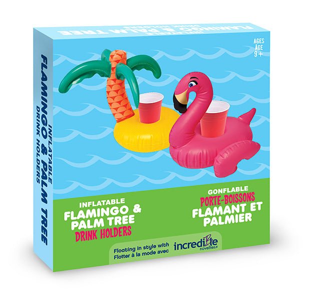 Incredible - Flamingo & Palm Tree Drink Holder 2pcs box Toys & Games
