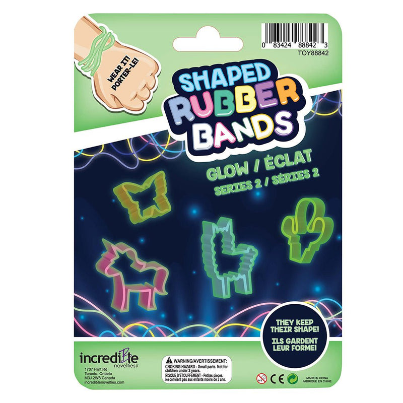 Incredible - Glow In the dark Shaped Rubber Bands Toys & Games
