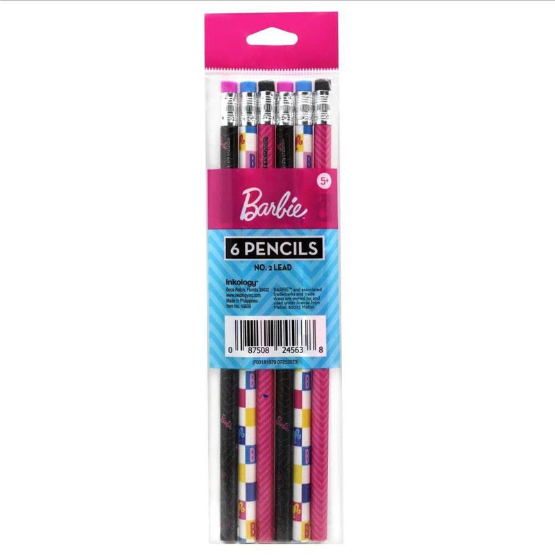 Inkology - Barbie - 6Pk Pencils Toys & Games