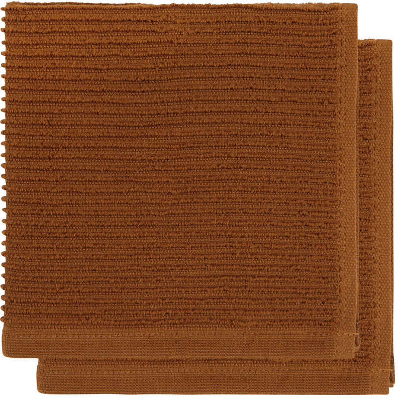 Now Designs - Chestnut Brown Ripple Dishcloths Set of 2