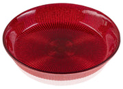 IVV - Noel - Glass fruit bowl red glitter decoration