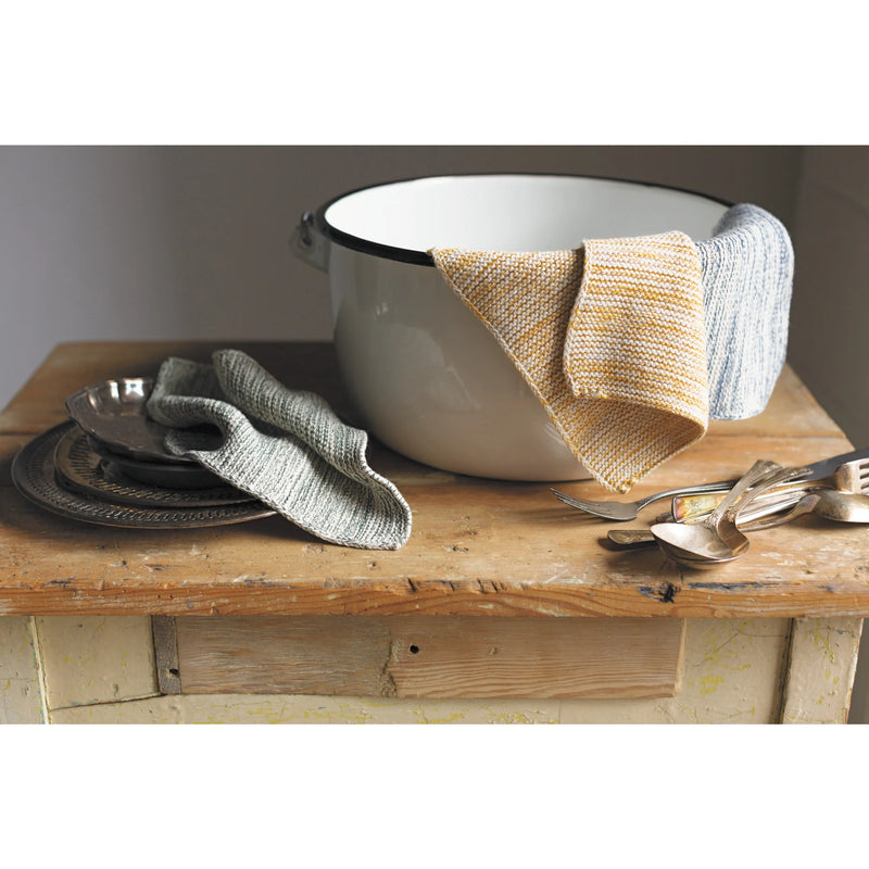 Heirloom - Set/2 Knit Dishcloth Midnight