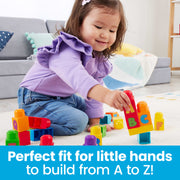 MEGA BLOKS ABC Building Bag 30-Piece Set (HRR60) — child stacking blocks
