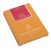 Jacques Herbin - Box Of 7 Maxi Fountain Pen Ink Cartridges, Standard Size Office Supplies Abyssal Black