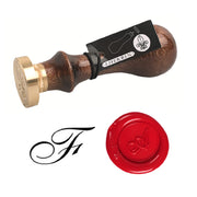 Jacques Herbin - Brass Seal for Wax | Script Old Style Arts & Crafts F