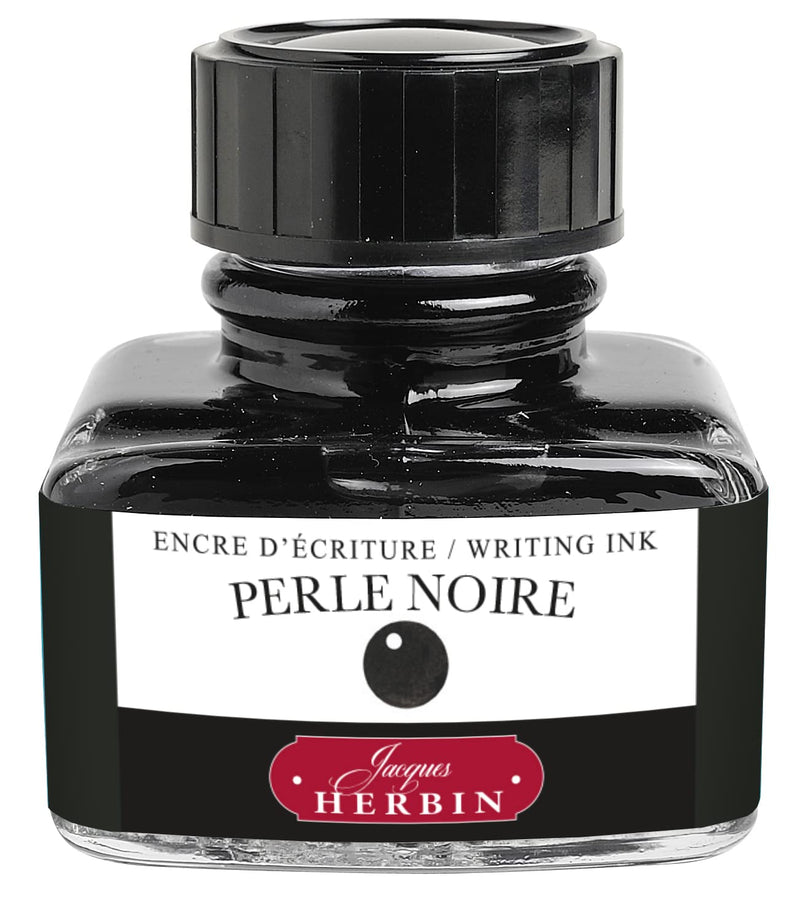 Jacques Herbin - Fountain Pen Ink - 30ml Bottled Office Supplies Pearl Black