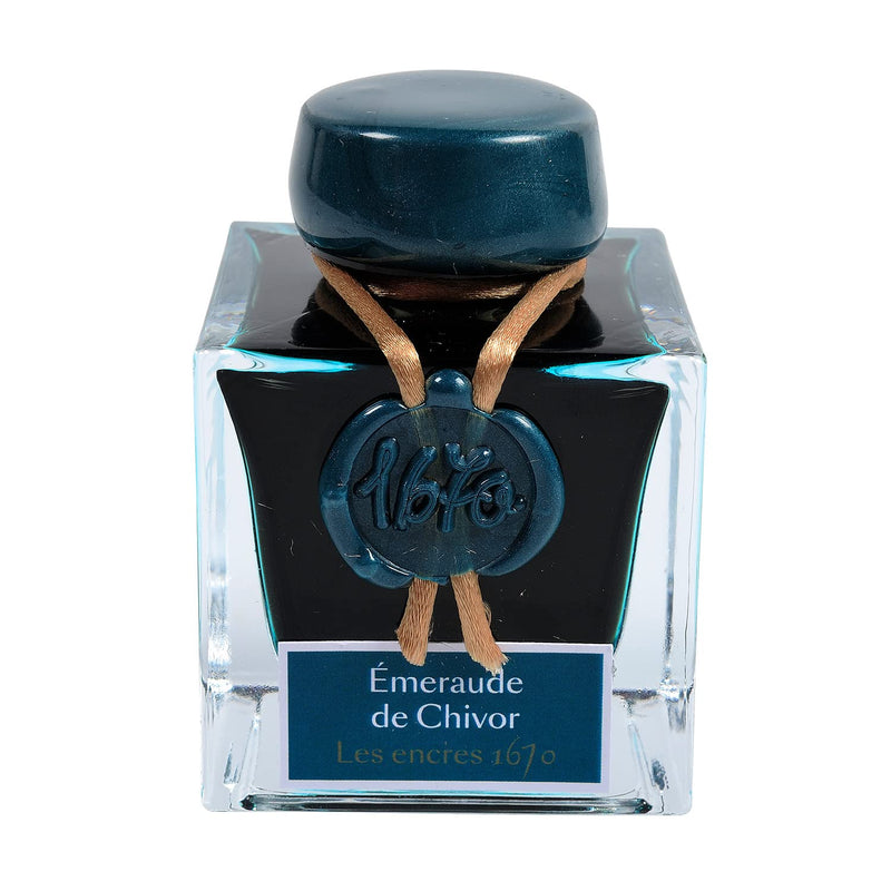 Jacques Herbin - Ink - 1670 Fountain Pen Ink Collection for Writing & Calligraphy Office Supplies Black