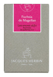 Jacques Herbin - Ink - 1670 Fountain Pen Ink Collection for Writing & Calligraphy Office Supplies Magellan Fuchsia
