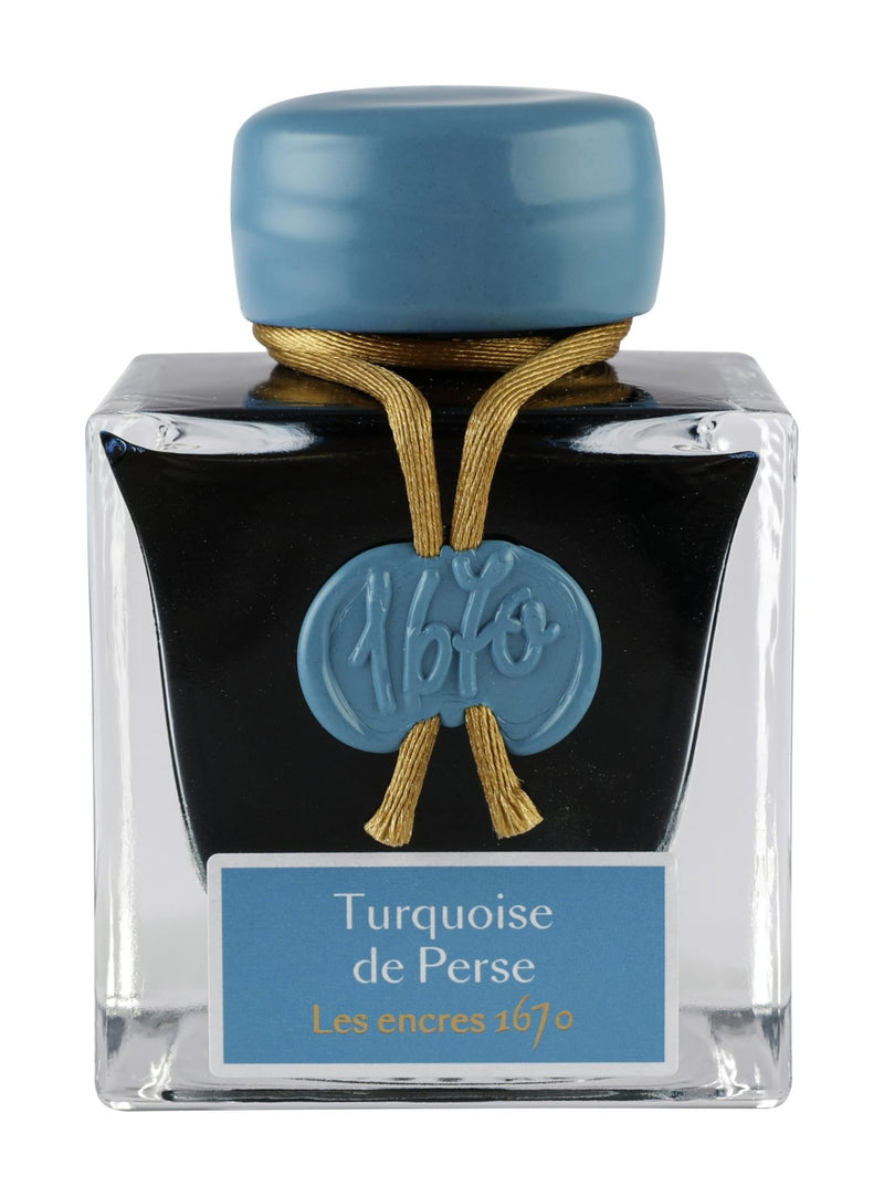 Jacques Herbin - Ink - 1670 Fountain Pen Ink Collection for Writing & Calligraphy Office Supplies Persian Turquoise
