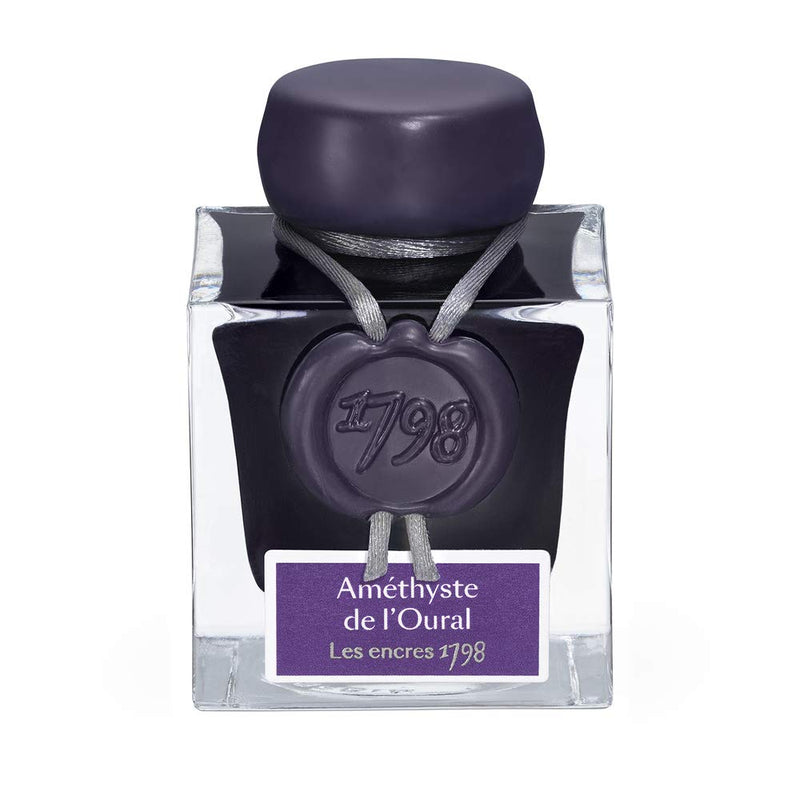 Jacques Herbin - Ink - 1798 Premium Fountain Pen Ink Collection Bottles and Refills Office Supplies Amethyst