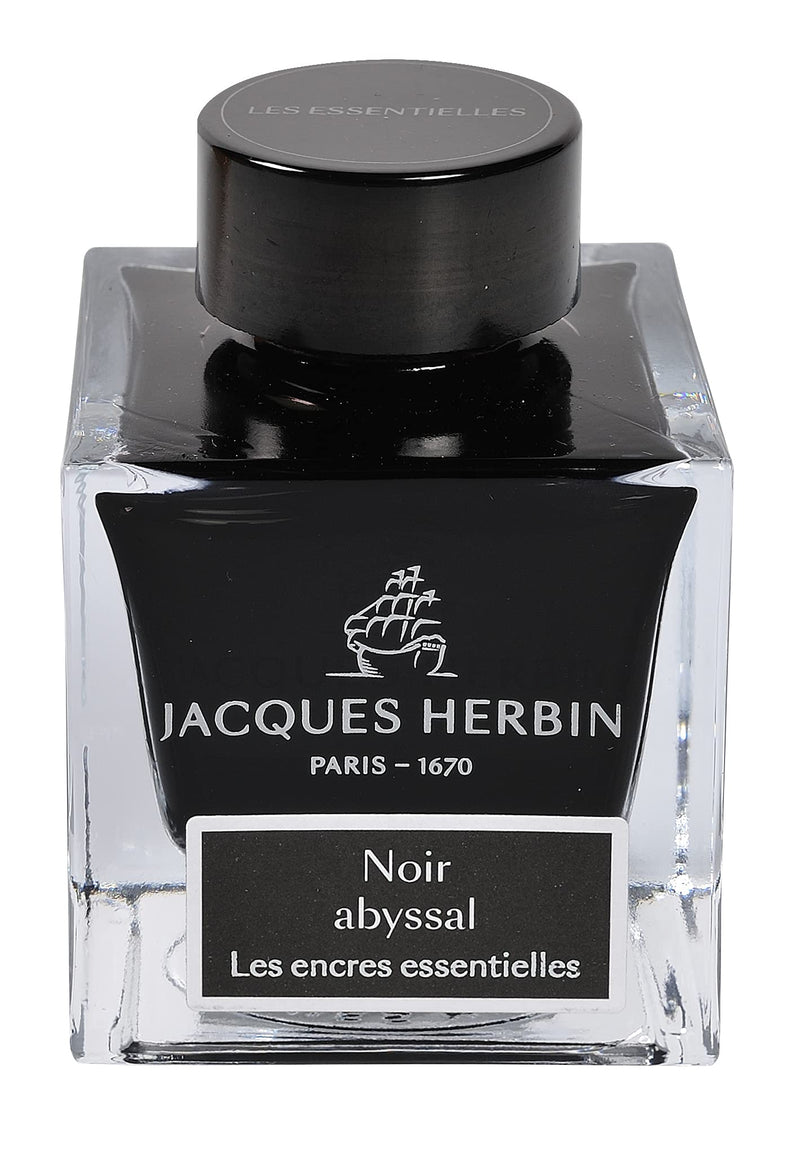 Jacques Herbin - Ink Bottle Abyssal Black | 50 mL Office Supplies