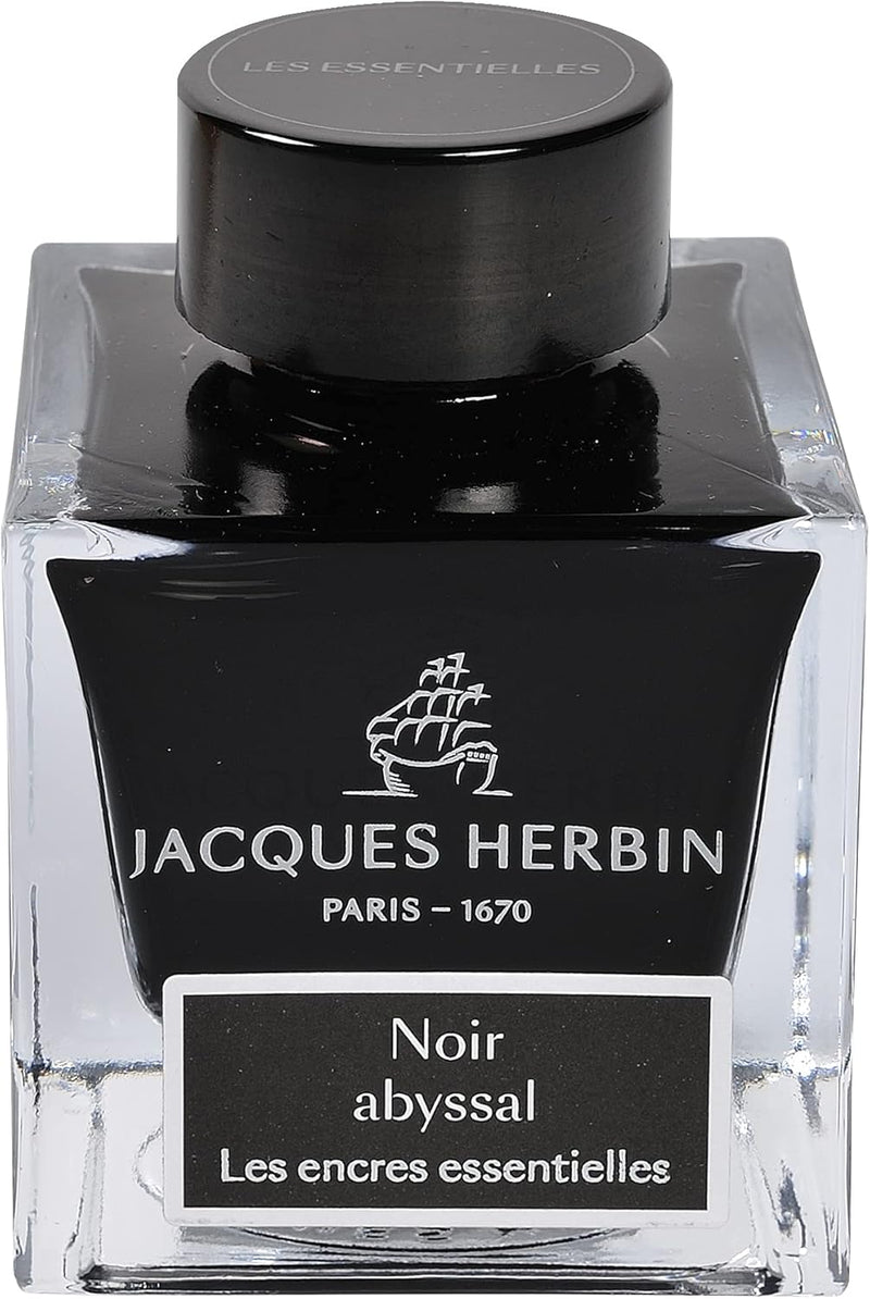 Jacques Herbin - Ink Bottle Abyssal Black | 50 mL Office Supplies