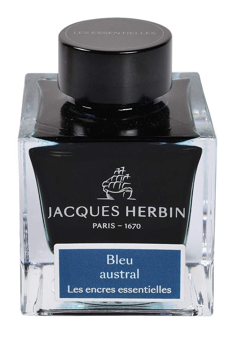 Jacques Herbin - Ink Bottle Austral Blue | 50 mL Office Supplies