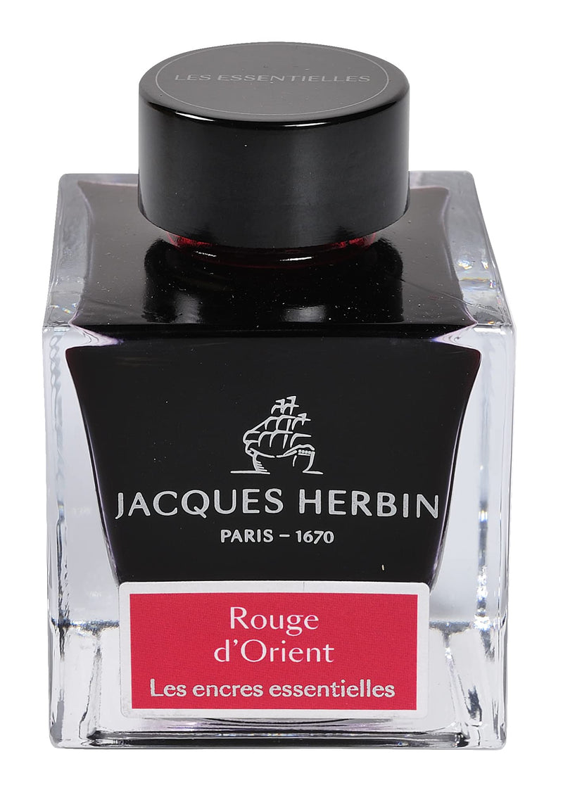 Jacques Herbin - Ink Bottle Oriental Red | 50 mL Office Supplies
