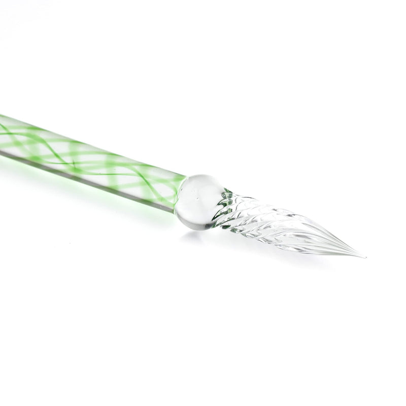 Jacques Herbin - Straight Glass Pen 16Cm - Meadow Green Office Supplies