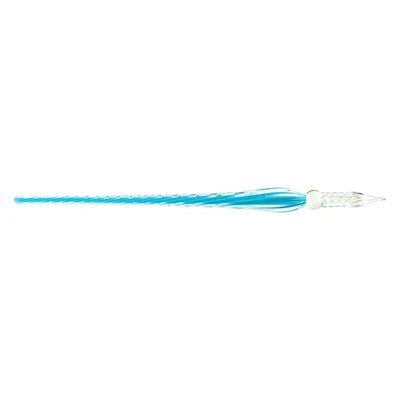 Jacques Herbin - Twisted Glass Pen - 19 Cm Office Supplies Azure Blue
