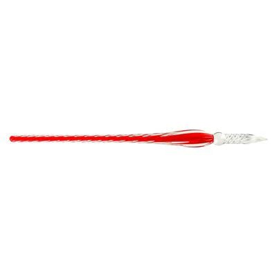 Jacques Herbin - Twisted Glass Pen - 19 Cm Office Supplies Carob Red