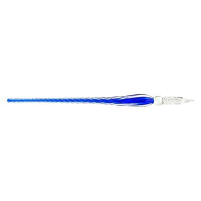 Jacques Herbin - Twisted Glass Pen - 19 Cm Office Supplies Midnight Blue
