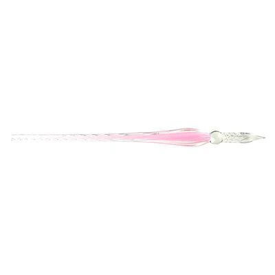 Jacques Herbin - Twisted Glass Pen - 19 Cm Office Supplies Pale Pink