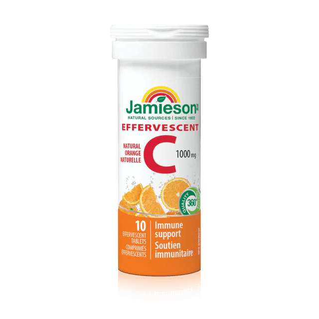 Jamieson - Effervescent Vitamin C 1,000 mg - Orange 10's Health & Wellness