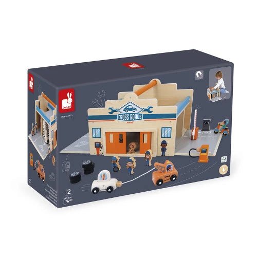 Janod - CROSS ROADS - CITY GARAGE Toys & Games