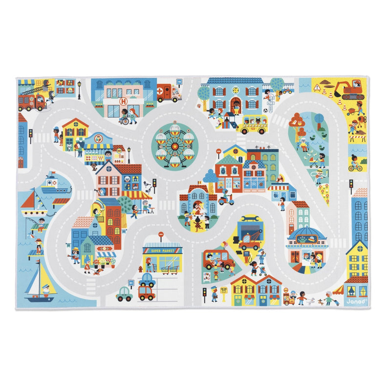 Janod - CROSS ROADS: CITY PLAY MAT Mother & Baby