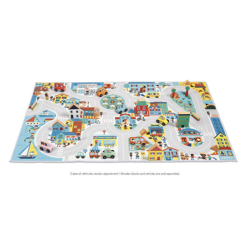 Janod - CROSS ROADS: CITY PLAY MAT Mother & Baby