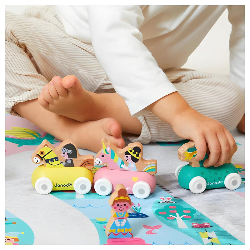 Janod - CROSS ROADS: DRAGON CAR Mother & Baby