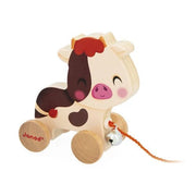 Janod - FARM: PULL - ALONG COW Games & Toys