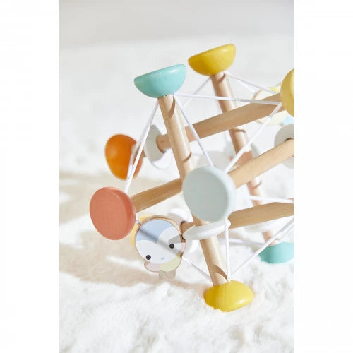 Janod Pure Wooden Sensory Ball - in use