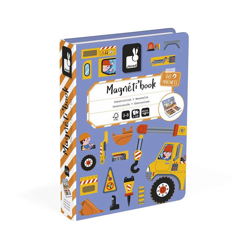 Janod - Magneti'book Construction, 50 magnets Games & Toys