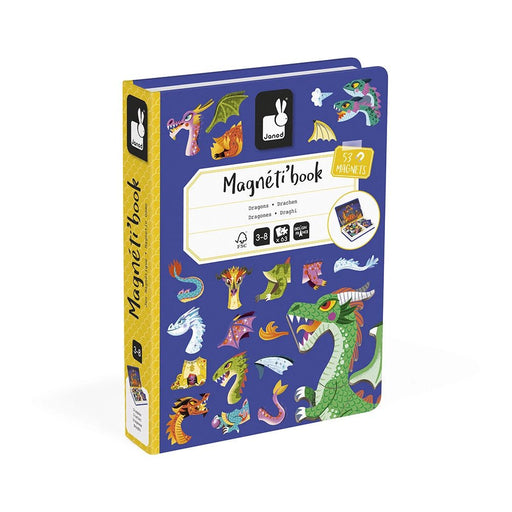 Janod - Magneti'book Dragons, 53 magnets Games & Toys