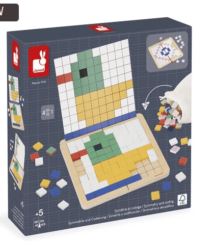 Janod - PEDAG: MOSAICS: SYMMETRY AND CODING Games & Toys