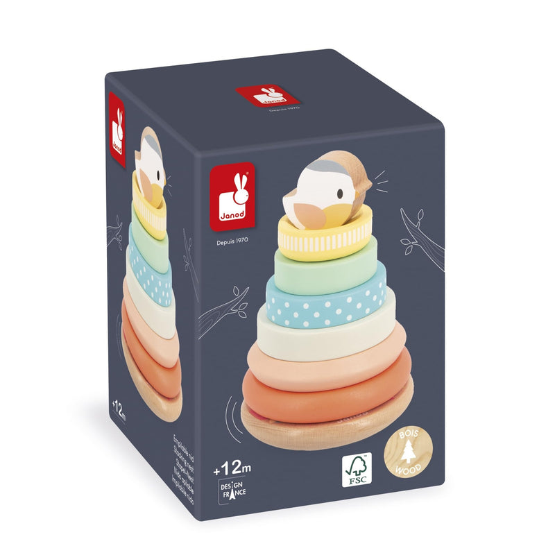 Janod - PURE: STACKABLE NEST Toys & Games