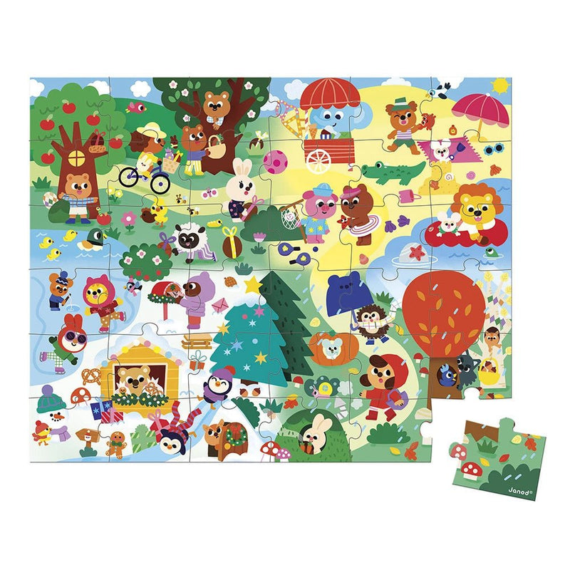 Janod - PZ36: FOUR SEASONS Toys & Games
