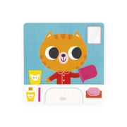 Janod - THE DAILY ROUTINES CAT Games & Toys