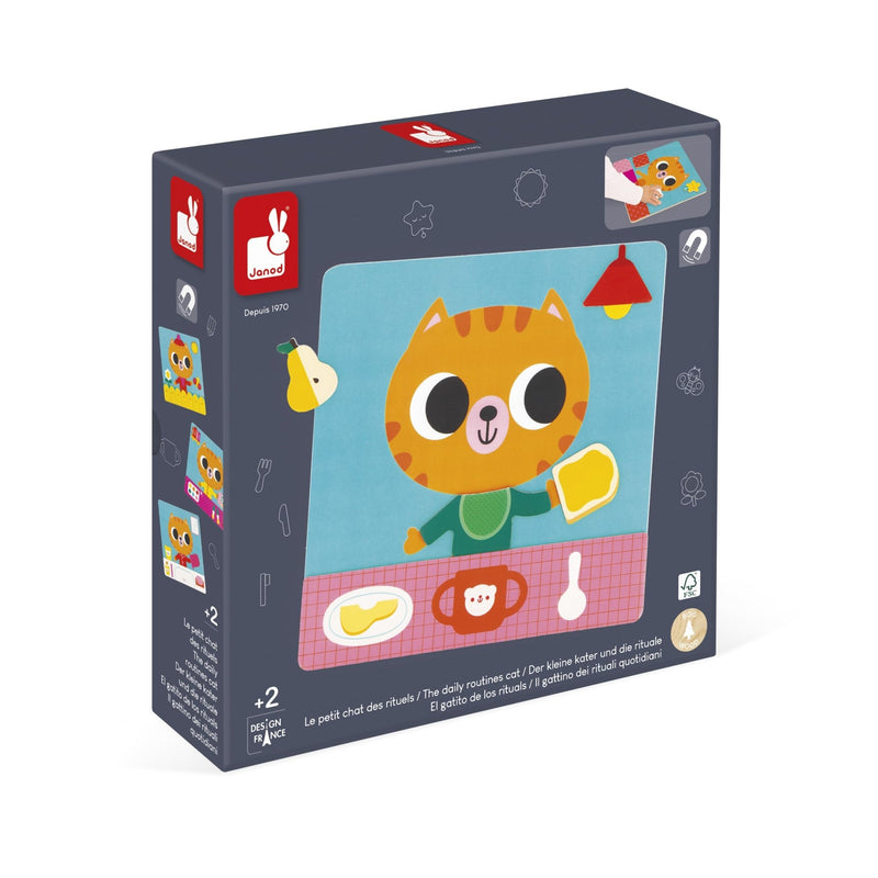 Janod - THE DAILY ROUTINES CAT Games & Toys