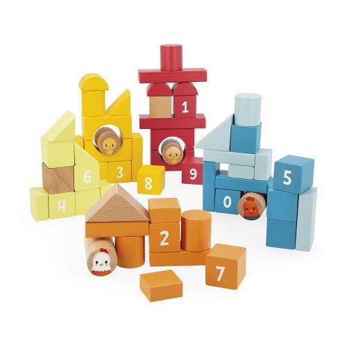 Janod - THE FARM - BARREL 56 PCS Toys & Games