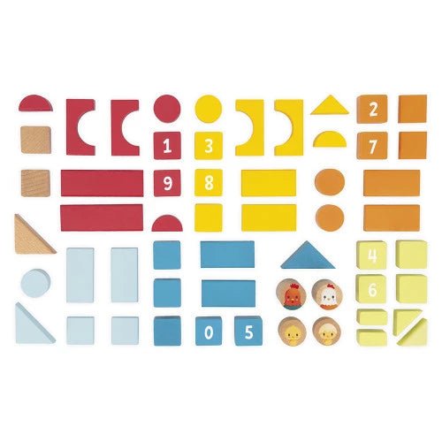 Janod - THE FARM - BARREL 56 PCS Toys & Games