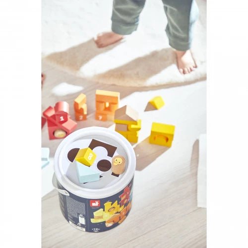 Janod - THE FARM - BARREL 56 PCS Toys & Games