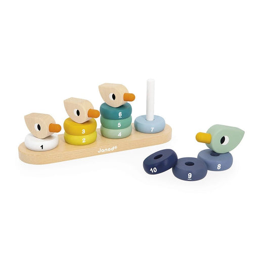 Janod - ZIGOLOS - STACKING DUCKS Toys & Games