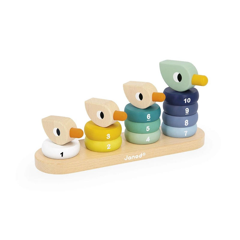 Janod - ZIGOLOS - STACKING DUCKS Toys & Games