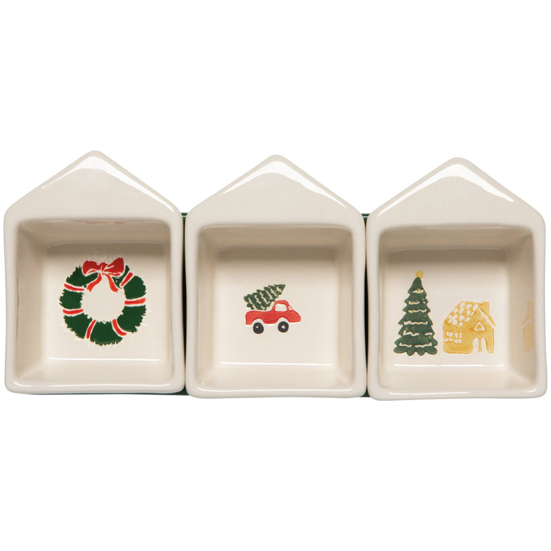 Jubilee - Glitzmas Christmas Dipping Dish With Tray Set
