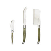 Jean Dubost - Laguiole Cheese 3 - Piece Set Home & Kitchen Khaki
