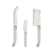 Jean Dubost - Laguiole Cheese 3 - Piece Set Home & Kitchen Pearl White