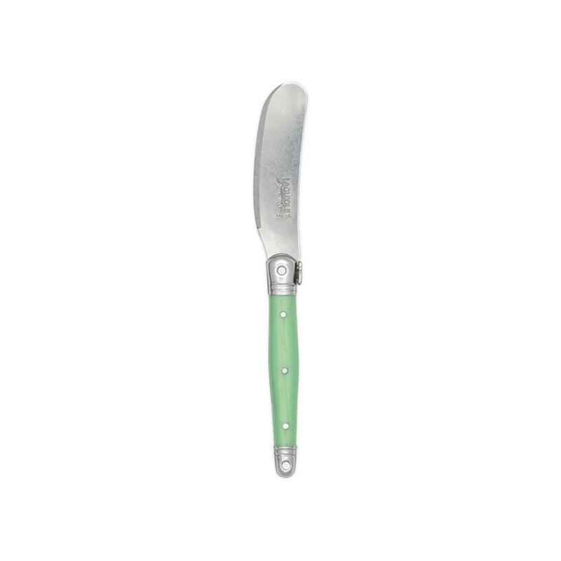 Jean Dubost - Laguiole Mini Spreader Green Handle Home & Kitchen