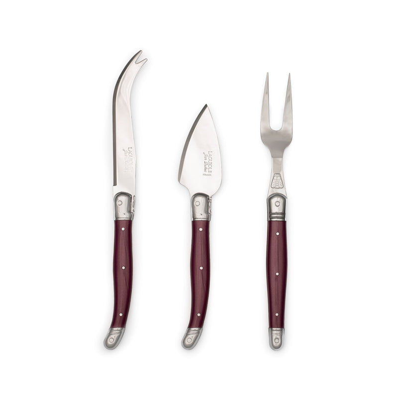 Jean Dubost - Laguiole Parmesan ABS 3 - Piece Set Home & Kitchen Fruity Red