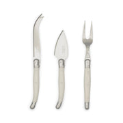 Jean Dubost - Laguiole Parmesan ABS 3 - Piece Set Home & Kitchen Pearl White